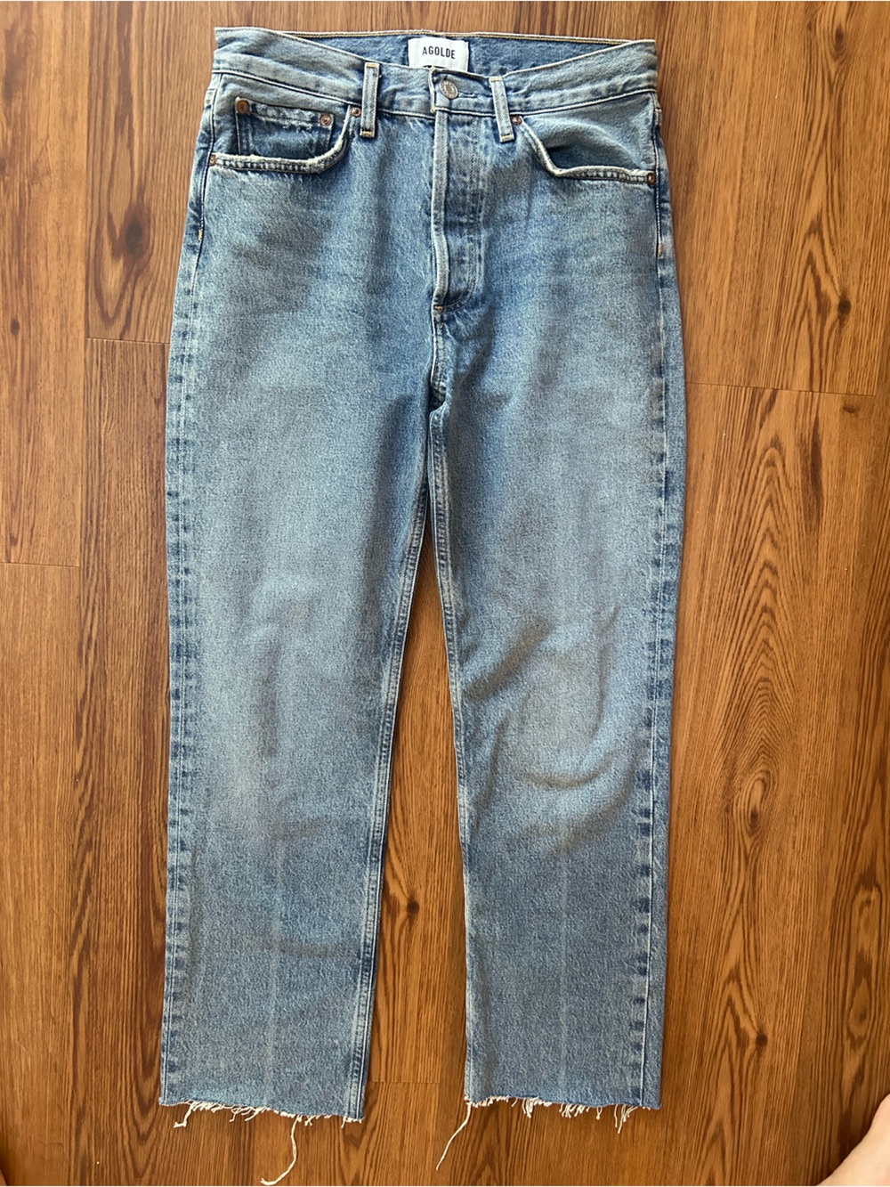 Agolde Lana Size 26 Denim Jeans Button Front